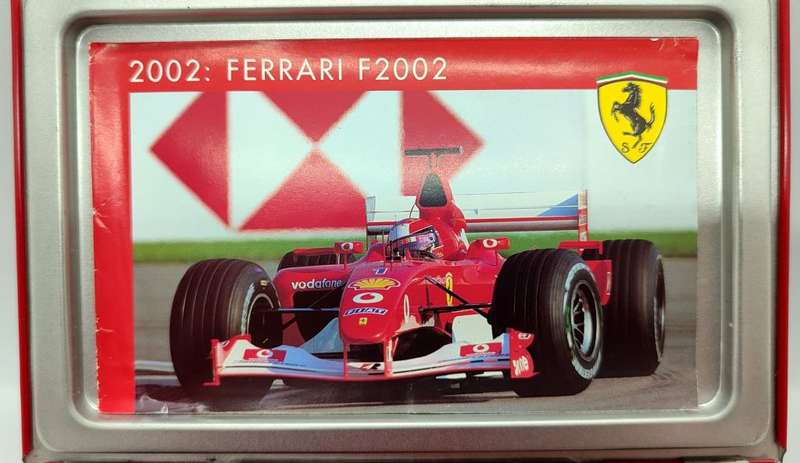 **USED/COLLECTORS** 1/43 HW Racing/IXO Tin Case Series - Ferrari F1 F2002 R Barrichello #2