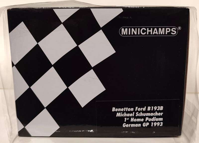 *RARE/NEW* 1/18 Minichamps Benetton Ford B193B Michael Schumacher 1st Home Podium German GP 1993 #5