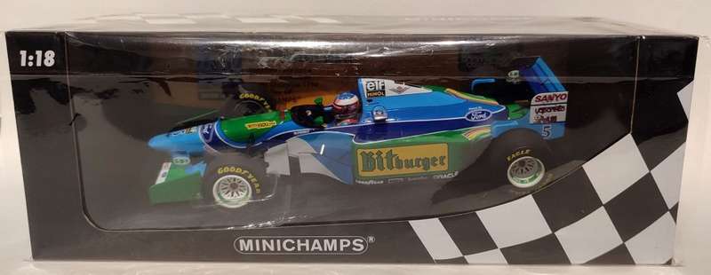 *RARE/NEW* 1/18 Minichamps Benetton Ford B194 Michael Schumacher World Champion 1994 Australian GP