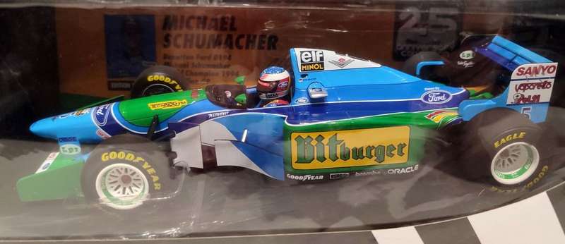 *RARE/NEW* 1/18 Minichamps Benetton Ford B194 Michael Schumacher World Champion 1994 Australian GP