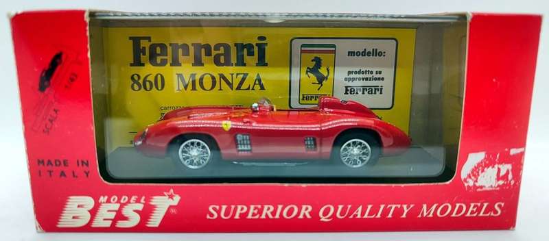 **BOXED** 1/43 Best Model Ferrari 860 Monza Prova 1956