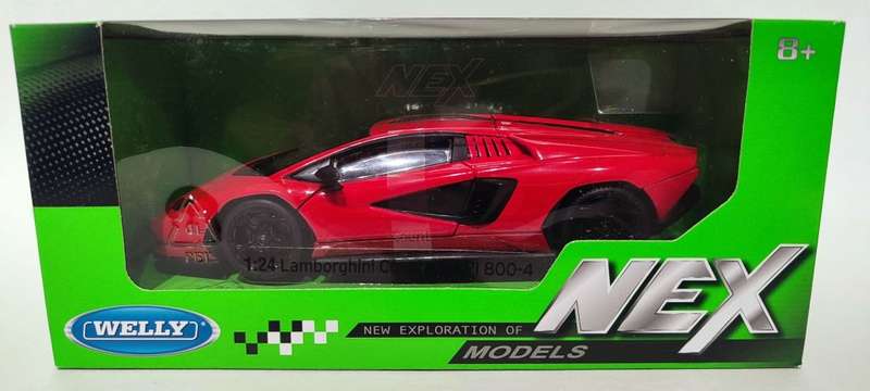 **NEW** 1/24 Welly NEX Lamborghini Countach LPI 800-4 Red