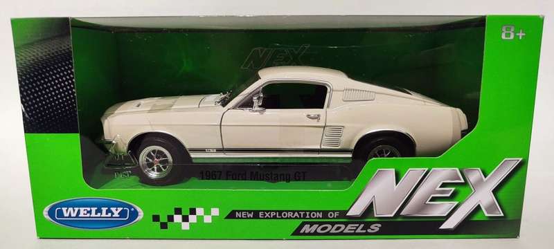 **NEW** 1/24 Welly NEX 1967 Ford Mustang GT Cream