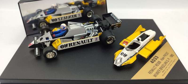 **RARE/PRE-LOVED** 1/43 Quartzo 4033 F1 Renault RE30B Alain Prost Winner Brazilian GP 1982