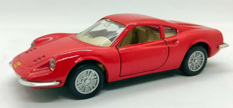 **PRE-LOVED/UNBOXED** 1/36 Maisto Shell Ferrari Dino 246GT Pull-back Racer Diecast - Red