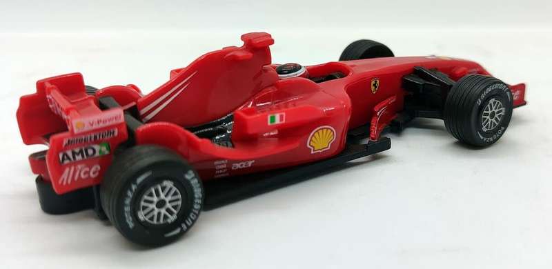 **PRE-LOVED/UNBOXED** 1/38 Shell V-Power F1 Ferrari F2008, Plastic Pull-back Action - Red