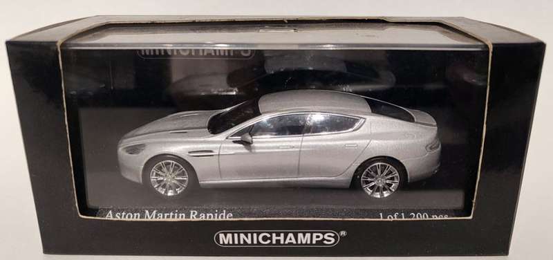*RARE/NEW* 1/43 Minichamps Aston Martin Rapide 2010 Titanium Silver (LE 1 of 1200)