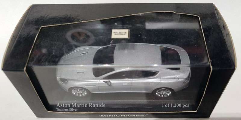 *RARE/NEW* 1/43 Minichamps Aston Martin Rapide 2010 Titanium Silver (LE 1 of 1200)