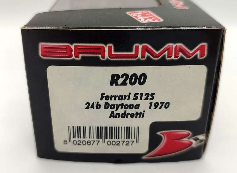 **NEW/BOXED** 1/43 Brumm Ferrari 512S 24h Daytona 1970 Andretti #28