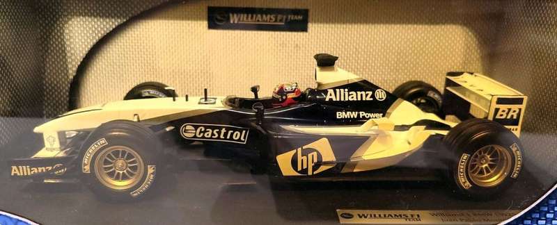 **RARE/BOXED** 1/18 Hot Wheels WilliamsF1 Set of 2 - BMW FW25 Ralf Schumacher & Juan Pablo Montoya