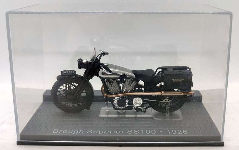 **Rare/Pre-loved** 1/24 IXO/Edicola Motorcycle - Brough Superior SS100 1926 - Black