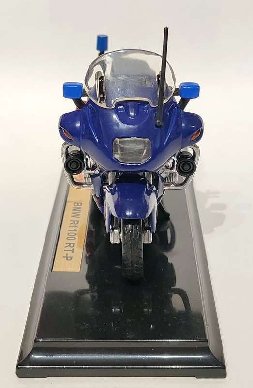 **Pre-Loved/With Baseplate/No Box** 1/18 Maisto BMW R1100RT-P Gendarmerie/Police - Blue