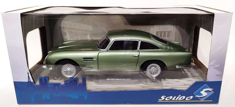 **NEW/BOXED** 1/18 Solido 1964 Aston Martin DB5 Porcelain Green Metallic