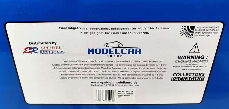 **NEW** 1/18 MCG Model Car Group Ferrari 312 T2B #11 Niki Lauda 2nd Monaco GP 1977
