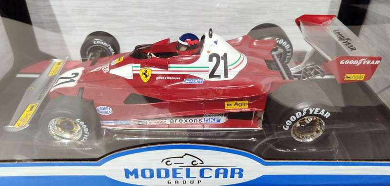 **NEW** 1/18 MCG Model Car Group Ferrari 312 T2B #21 Gilles Villeneuve Canadian GP 1977