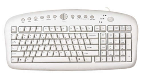 ..:: KEYBOARD ::.. A4Tech KBS-27 Anti-RSI PS/2 Keyboard - White (Brand New)