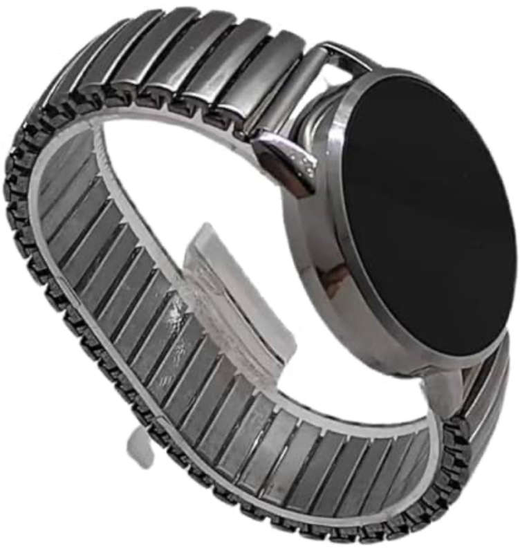 Unisex Digital Touch Dial Round Dial Metal Youth Rubber Watch