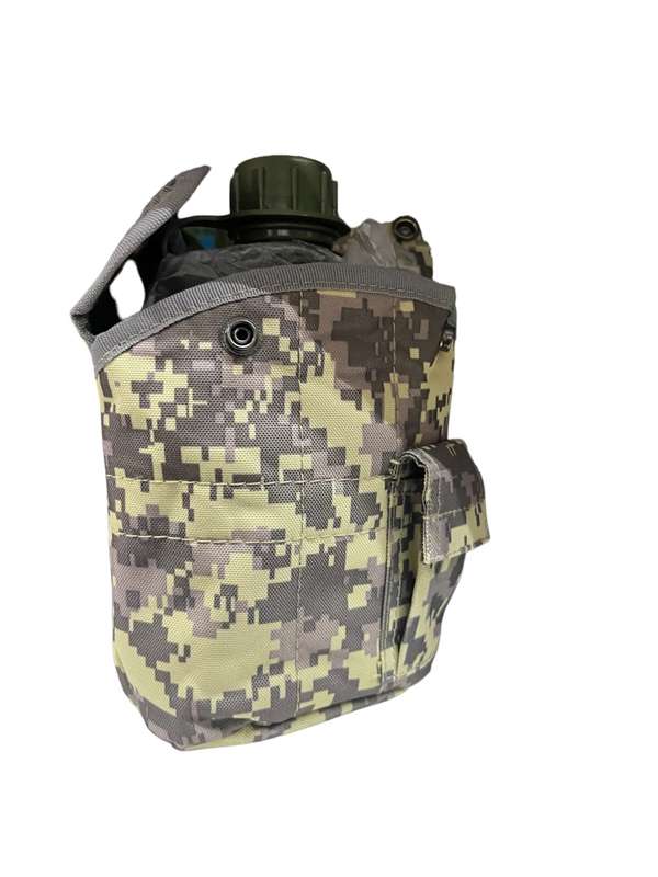Kaufmann -Camping Water Bottle - Camo Cover - 1L