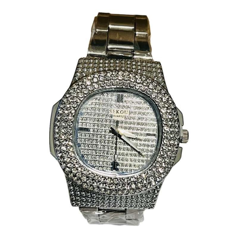 Luxury mens stainless watch-Sekou