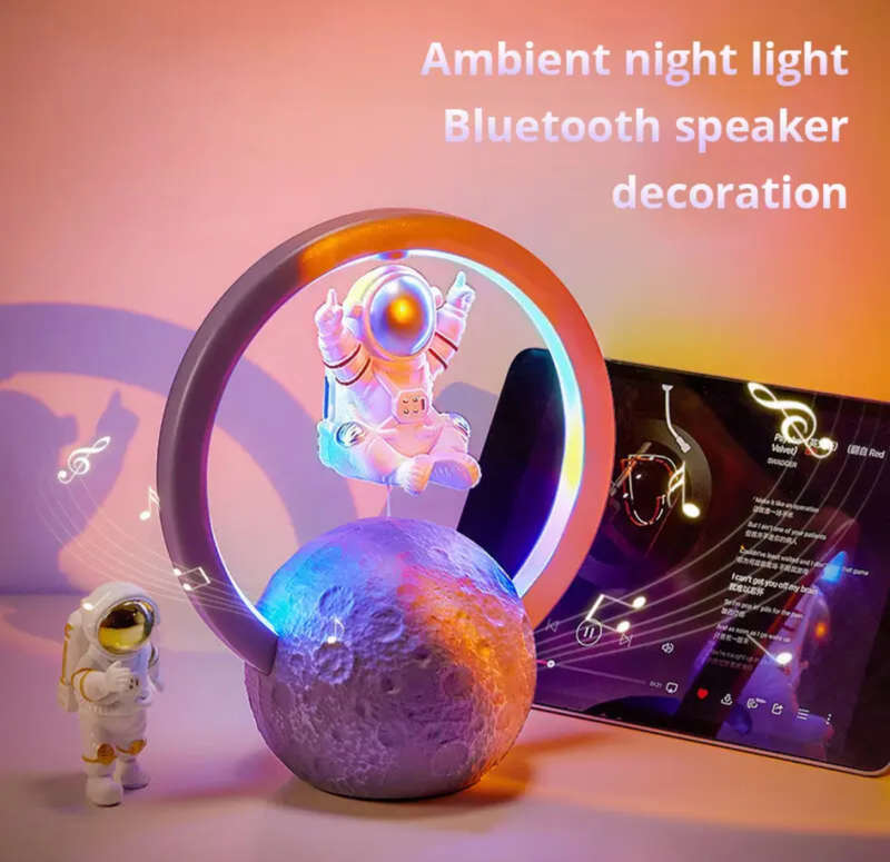 Bluetooth Maglev Speaker Wireless Astronauts RGB Speaker