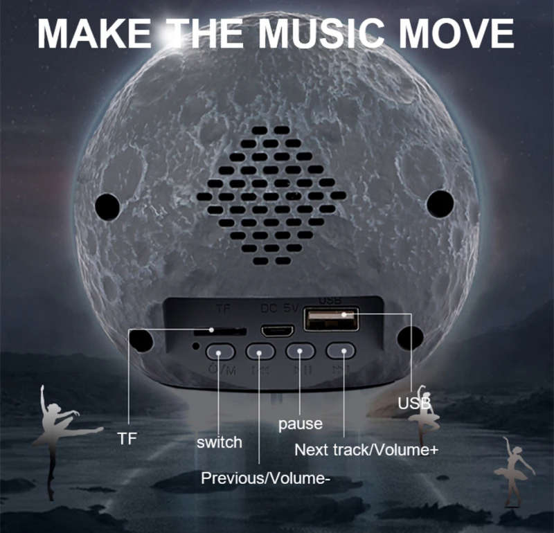 Bluetooth Maglev Speaker Wireless Astronauts RGB Speaker