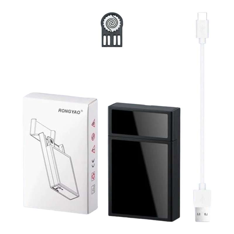 2 in 1 usb charged cigarette casing with build in lighter