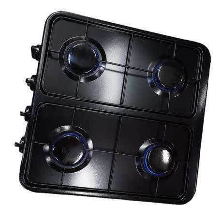 Black 4 Plate Gas Stove