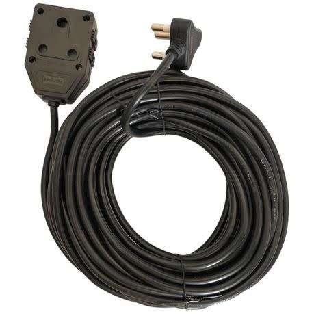 15 M extension cord -3X1.0mm cable black