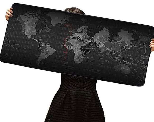 88 x 40cm World Map Non-Slip Desk Gaming Mouse Pad AK-1