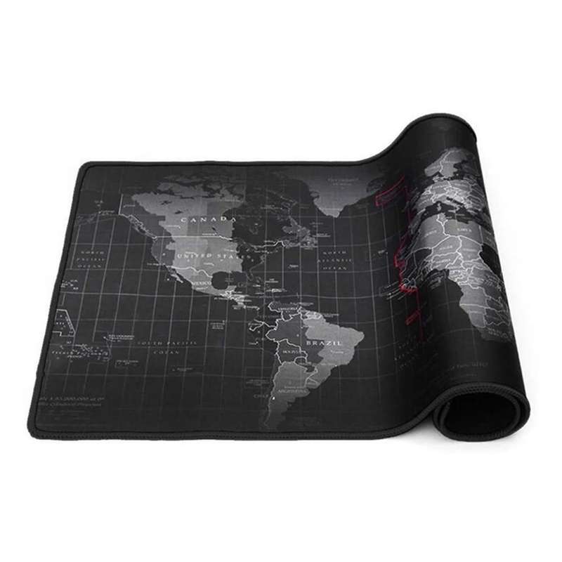 88 x 40cm World Map Non-Slip Desk Gaming Mouse Pad AK-1