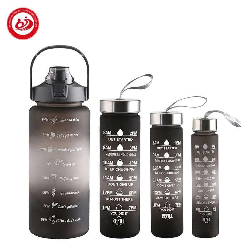 4 piece motivational water bottles
