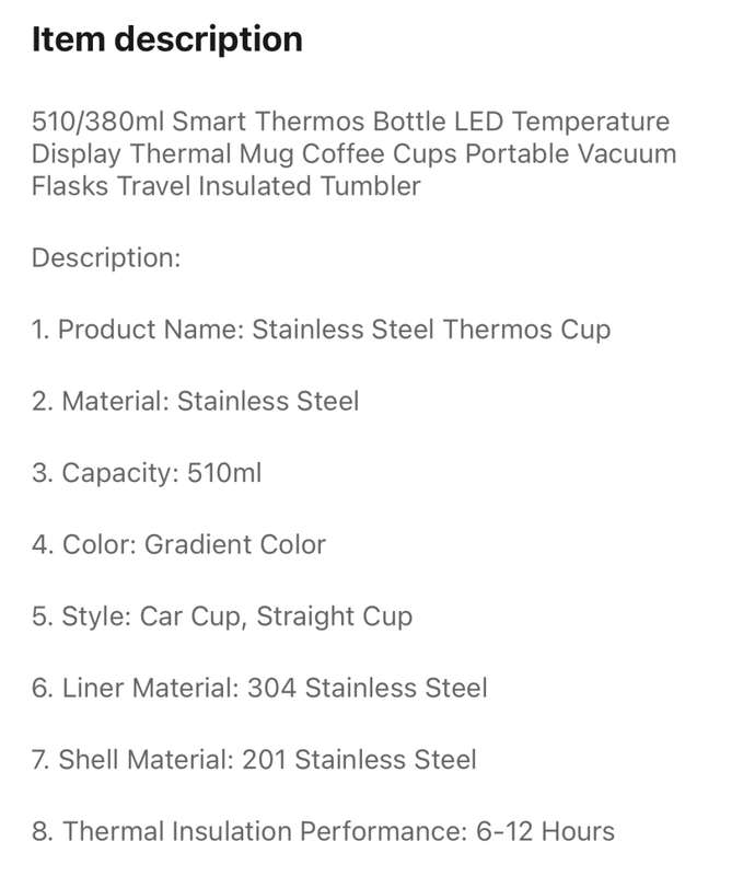 Stainless steel-Thermos coffee mug