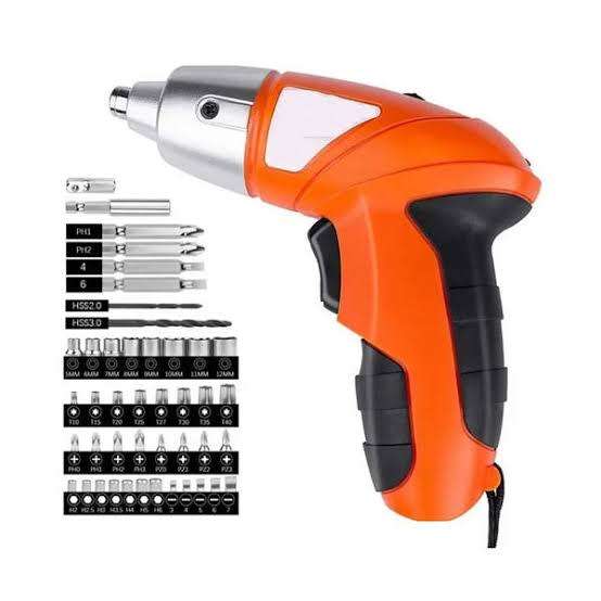 45-Piece Cordless Electric Screwdriver Set with High-performance motor