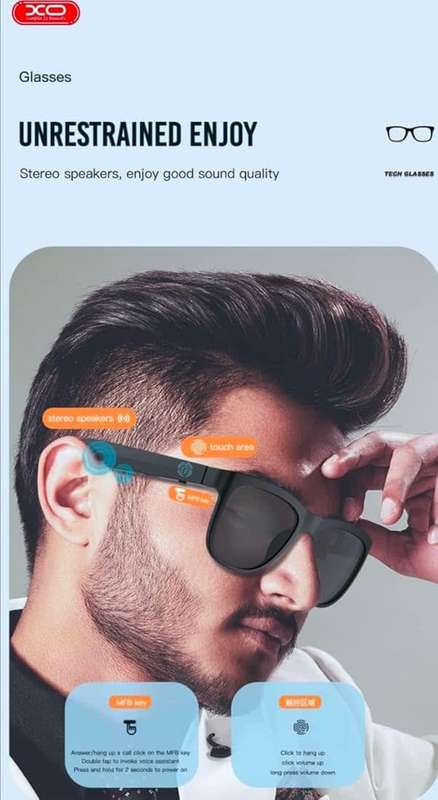 Premium XO-E6 Smart Bluetooth Glasses-High quality