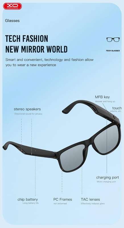 Premium XO-E6 Smart Bluetooth Glasses-High quality