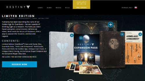 DESTINY LIMITED EDITION PS4
