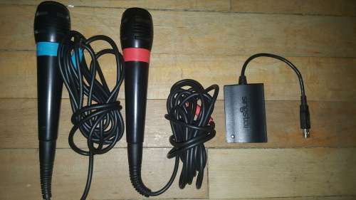 SINGSTAR WIRED MICS X 2 AND ADAPTOR