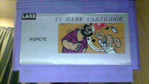 POPEYE 8 BIT NES GOLDEN CHINA TV GAME BOOTLEG