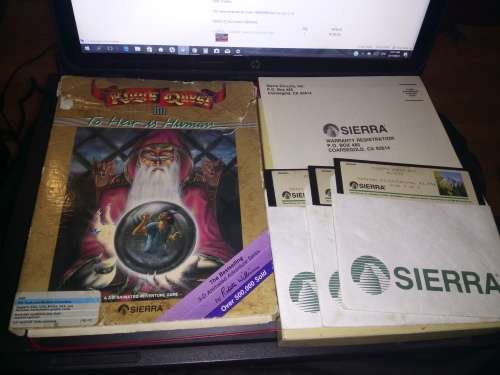 KING'S QUEST III TO HEIR IS HUMAN PC BIG BOX FLOPPY DISC