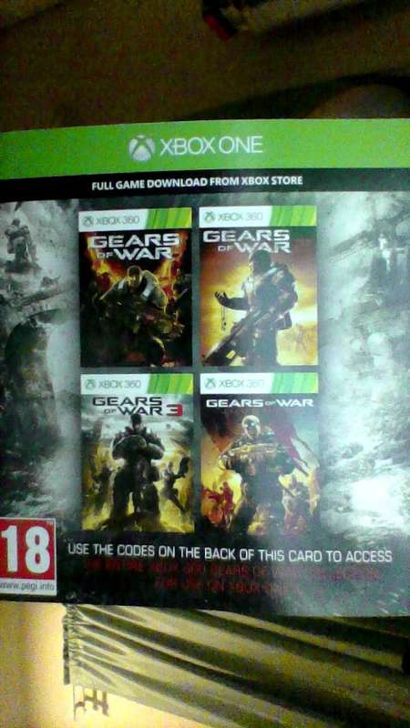 GEARS OF WAR COLLECTION DOWNLOAD TOKEN XBOX 360