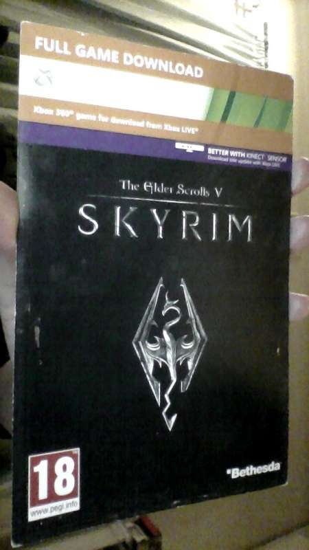 SKYRIM  DOWNLOAD TOKEN XBOX 360