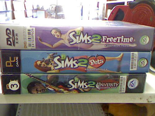 The Sims 2 expansion bundle.
