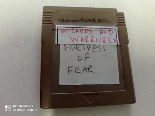 Wizards and Warriors X Fortress of Fear Nintendo Gameboy cartridge