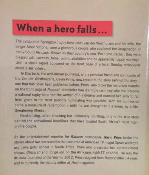 JOOST AND AMOR BEHIND THE HEADLINES - GAVIN PRINS - BOOKS
