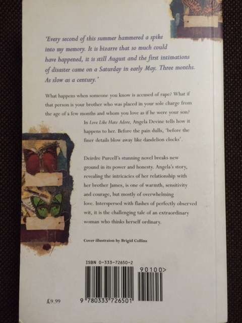 LOVE LIKE HATE ADORE - DEIRDRE PURCELL - BOOKS