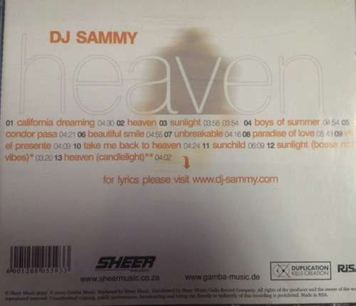 DJ SAMMY - HEAVEN (CD) - CD - COMPACT DISCS