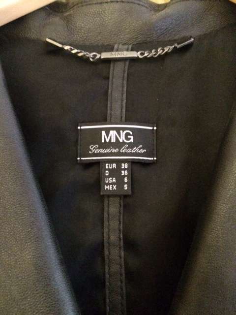 GENUINE LEATHER JACKET - BLACK - LEATHER - LADIES JACKETS - CLOTHING - SIZE SMALL