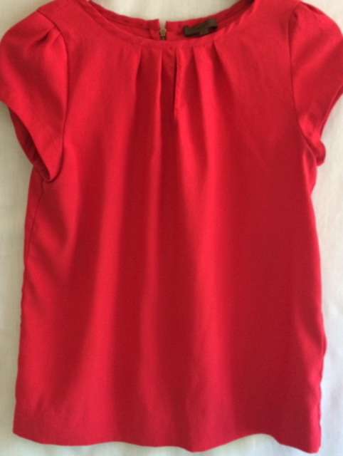 FLOWY TOP - RED - DECENIO - SIZE SMALL - LADIES CLOTHING - CLOTHING