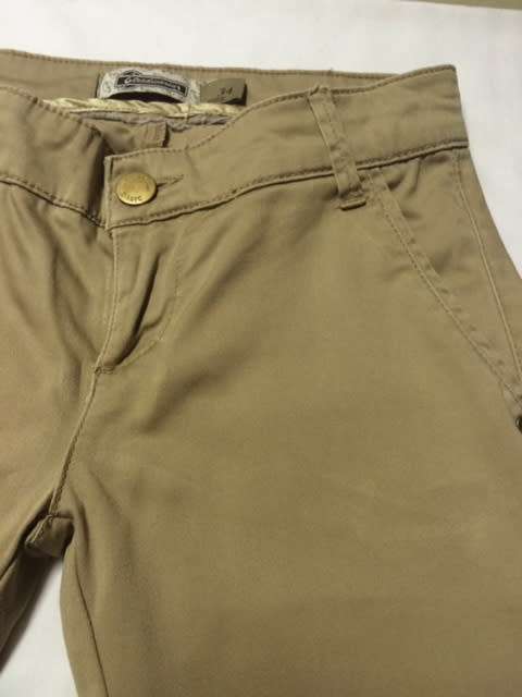 TAN PANTS - FITTED TO THE LEG - TEENAGE GIRL - SIZE 28 - SKINNY
