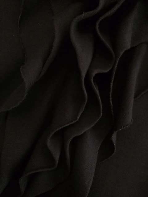 BLACK TOP WITH FRILL - LADIES